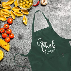 Customized Apron, Chef Printed Apron, Printed Kitchen Apron for Women & Men, Personalized Gift, Cute Apron For Women Men, Printed Apron, Bild 2