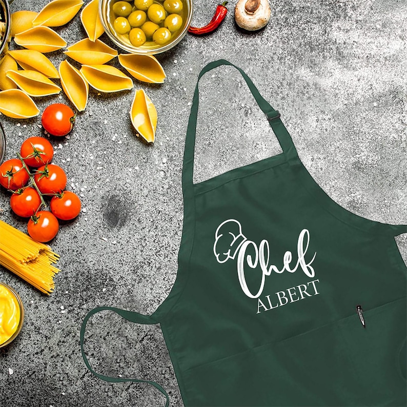 Customized Apron, Chef Printed Apron, Printed Kitchen Apron for Women & Men, Personalized Gift, Cute Apron For Women Men, Printed Apron, Bild 2