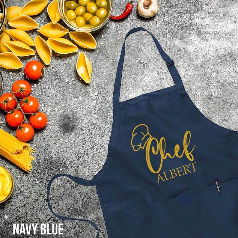 Customized Apron, Chef Printed Apron, Printed Kitchen Apron for Women & Men, Personalized Gift, Cute Apron For Women Men, Printed Apron, Bild 4