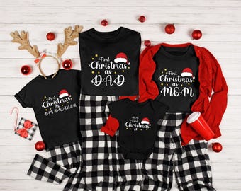First Christmas of Family Shirt, First Christmas As Mommy, Personalized First Christmas Family Matching Shirt, My First Christmas Shirt