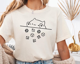 Cat Throwing Dice T-Shirt, Cat shirt, Tabletop RPG, Tabletop Games, RPG Tee, Role Playing, Cat Throwing Dice Tee, Funny Cat Shirt, Cat Tee