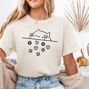 Cat Throwing Dice T-Shirt, Cat shirt, Tabletop RPG, Tabletop Games, RPG Tee, Role Playing, Cat Throwing Dice Tee, Funny Cat Shirt, Cat Tee