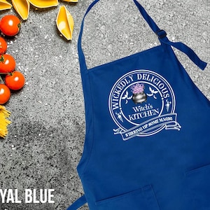Kitchen Witch Apron,Womens Cooking Apron,Kitchen Witch Gift,Funny Halloween Apron With Pockets,Chef Gift,Halloween Kitchen,Halloween Gifts image 6