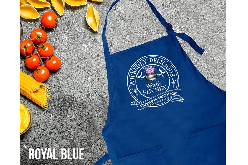 Kitchen Witch Apron,Womens Cooking Apron,Kitchen Witch Gift,Funny Halloween Apron With Pockets,Chef Gift,Halloween Kitchen,Halloween Gifts image 6