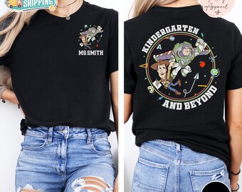 Toy Story Back To School T-shirt, Teacher & Student Kindergarten First Second Third Grade Shirt, Woody Buzz Lightyear Shirt