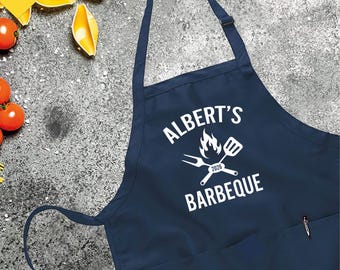 Personalized Barbeque Apron, BBQ Dad apron, BBQ Gift for Men, Personalized BBQ apron, Father's day gift, Fathers day gifts, Grill Apron