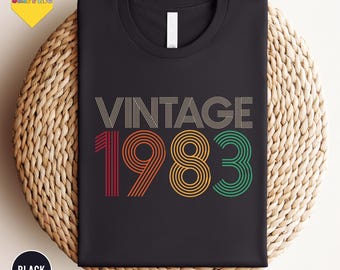 1983 Vintage Shirt, 1983 Birthday Shirt, 40th Birthday Gift, 40th Birthday Gift Shirt, 1983 Vintage Tee, Vintage birthday shirt, Birthday