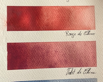 Red watercolors and chrome duo