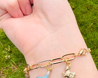 Ocean themed charm bracelet