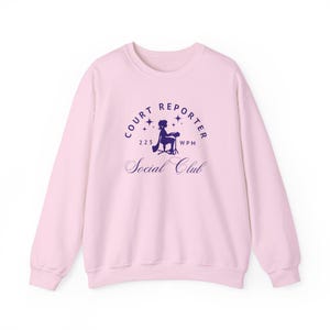 Gericht Reporter Social Club Sweatshirt, Reporter Geschenke, Stenograph Pullover, Steno Bekleidung, Gerichteblegung Bekleidung