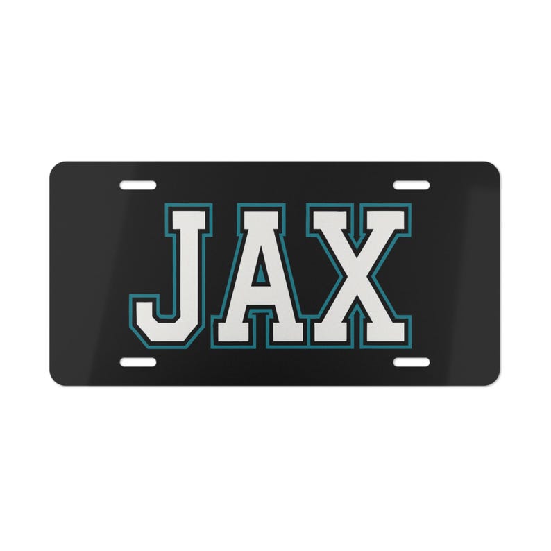 JAX License Plate, Jax Merch Jacksonville Florida Duval County 904, Duuuval, Jax Beach, Vanity Plate for CarCustom Car Tag, Car Accessories, image 2