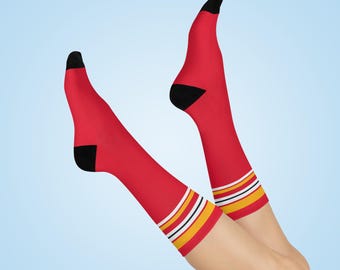 Kansas City Chiefs Fan Socks Cushioned Crew Socks | NFL Team Fan Apparel