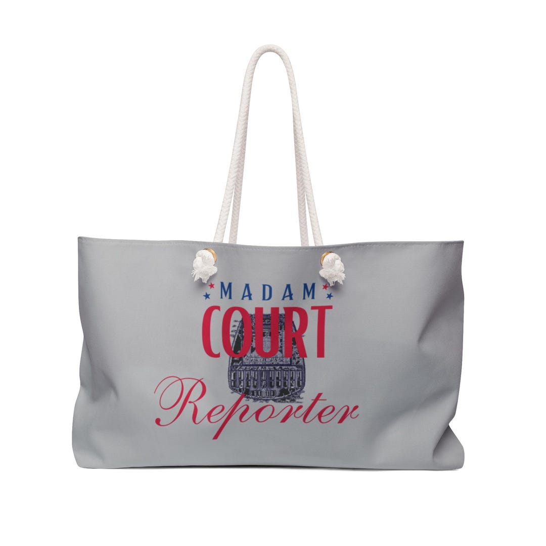 Vintage Court Reporter Tote Bag, Steno Machine Canvas Travel Bag ...