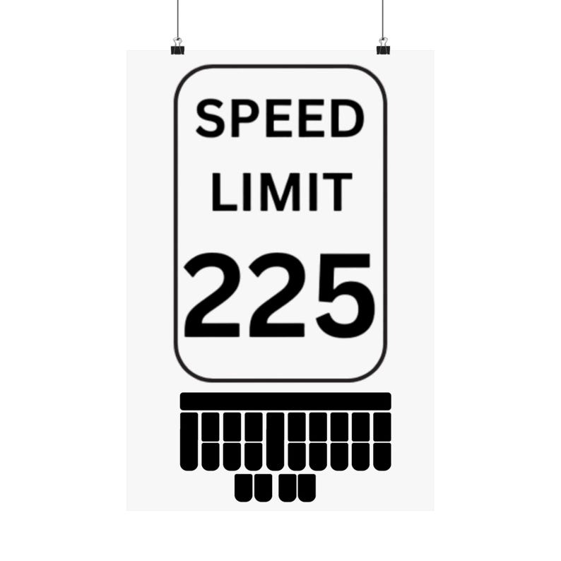 Speed Limit 225 Steno Keyboard Matte Vertical Poster Etsy