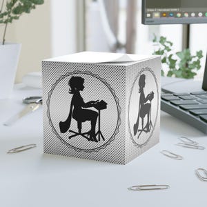 Elegant Note Cube, Steno Gift, Office Note Cards, Court Reporter Stationery, Post-It Style, Court Reporting