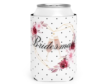 Bridesmaid Can Cooler - Bridal Party Gift, Bachelorette Party Must-Have, Wedding Favor, Drink Holder, Bridal Beverage Insulator