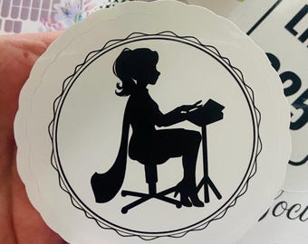 Steno Keyboard Sticker Decal, Stenography Keyboard Sticker, Steno Machine Decal, Laptop Court Reporter Decal, Court Reporting Sticker