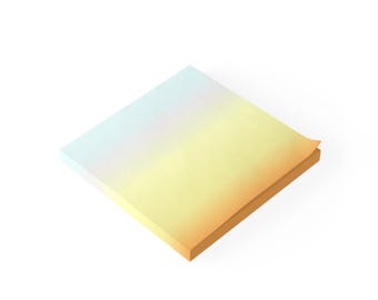 Aesthetic Gradient Post-it® Note Pads, Cute Office Supplies for Stationery Lovers, Daily Planner, Colorful Sticky Notes, Gift Idea, Pastel