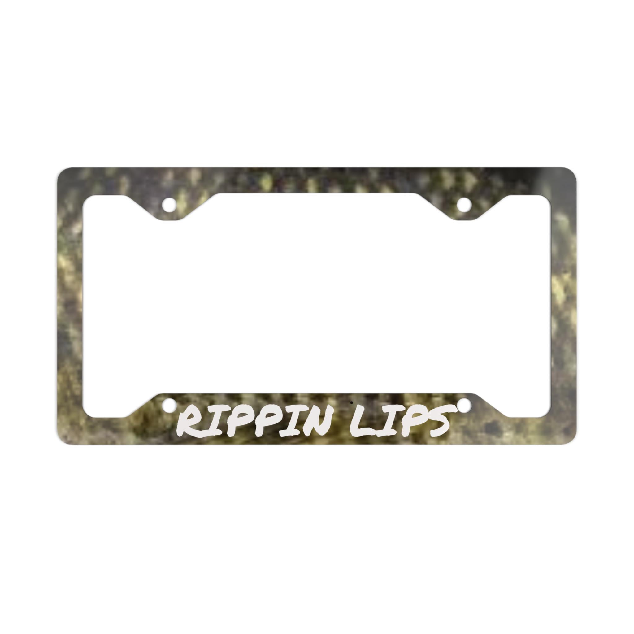 Fishing License Plate Frame, Fisherman Gift, Largemouth Bass