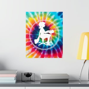 Tie-Dye Poster Court Reporter Stenographer