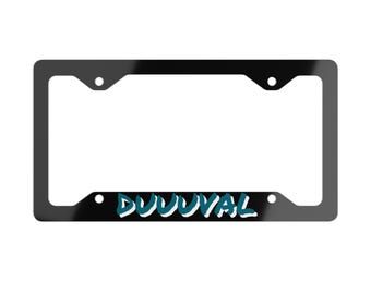Duuuval License Plate, Duval County, Metal License Plate Frame, Jacksonville Jaguars Fan, Car Accessory, Vehicle Decoration, Sports Fan