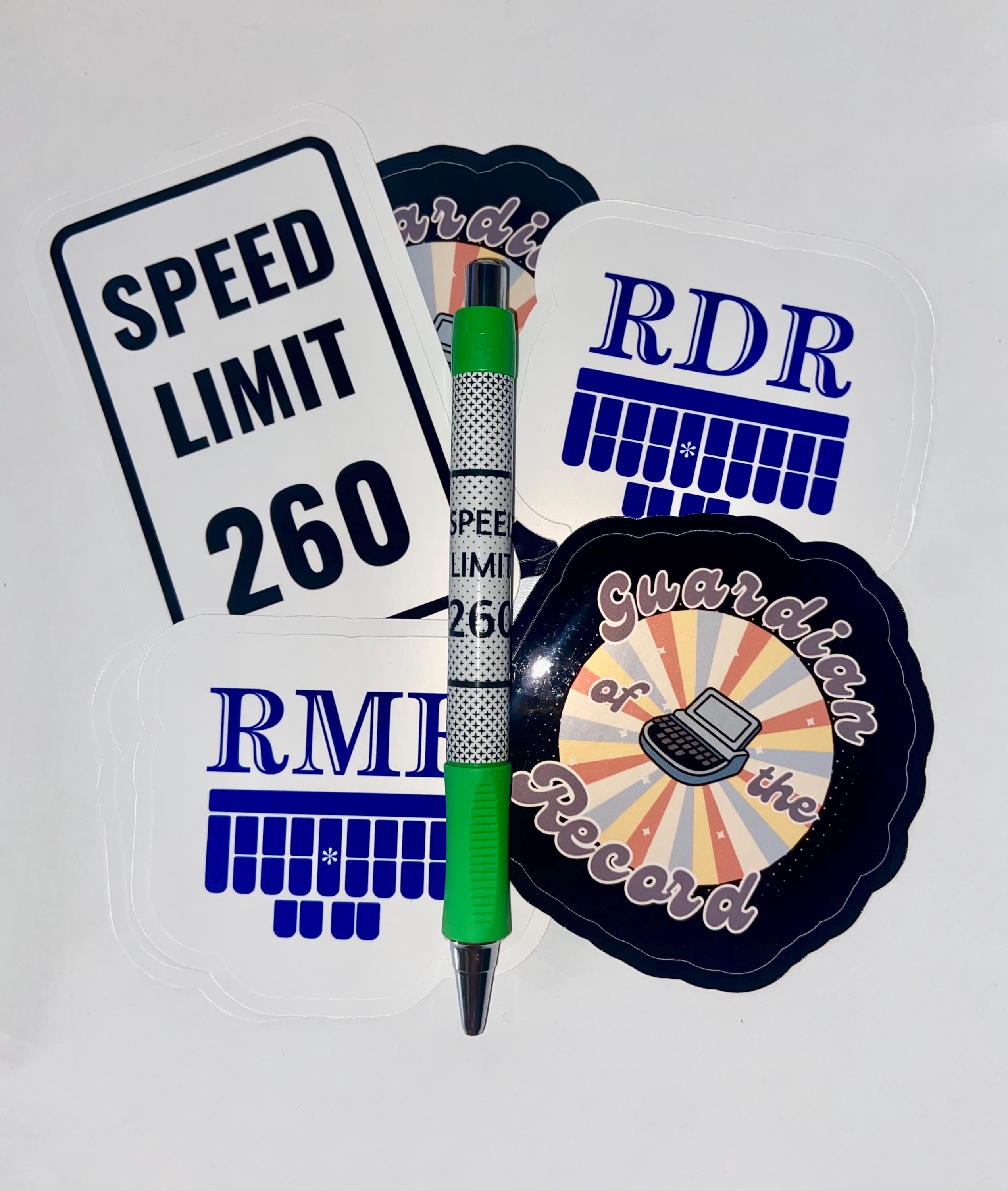 Repoting Room Sticker Speed Limit 260 Sticker Decal, NCRA RMR RDR, Steno Machine Decal ...