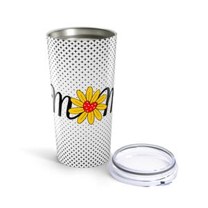 Mom Tumbler 20oz, Cute Floral Travel Mug, Birthday Gift for Mom, Mothers Day Tumbler, Personalized Drinkware, Everyday Essential
