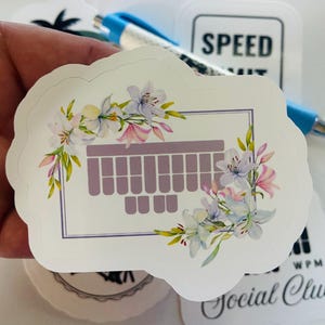 Steno Keyboard Decal, Stenography Sticker, Steno Machine Decal, Laptop Court Reporter Decal, Court Reporting Sticker, Stenographer Decal