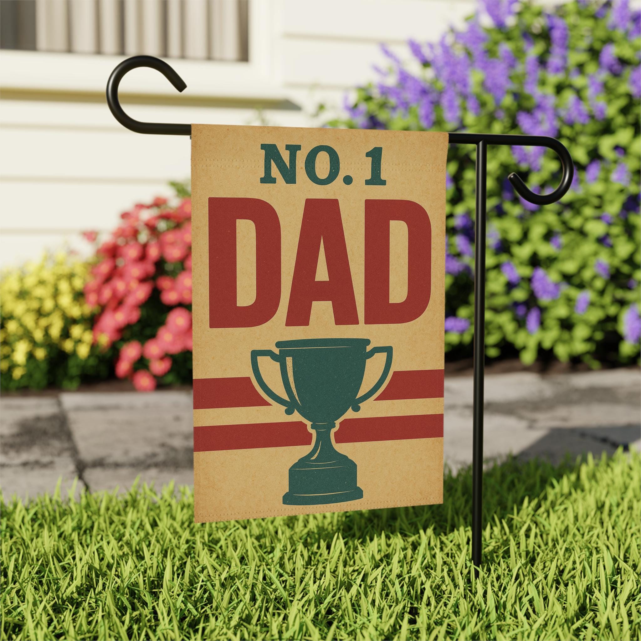 EBoutik Ghirlanda Decorativa Festa Del Papà Con Scritta "I Love Dad" E Cuore, Bandierine In Cartone Colorato Per Decorazioni Interne Ed Esterne