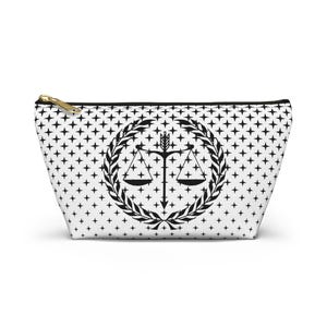 Lawyer Gift Scales of Justice Accessory Pouch, Legal Student Attorney Judge Travel Bag, Law School Graduation Present, Law Office