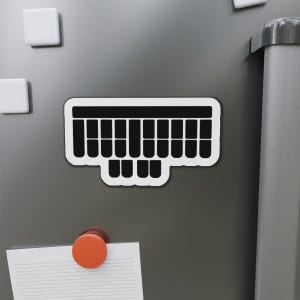 Steno Keyboard Magnet - Court Reporter, Stenographer, Steno Student, Office Fridge Magnet, Cute Steno Desk Decor
