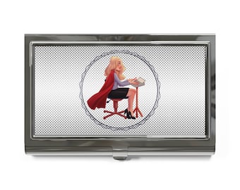 Tarjetero para taquígrafa judicial / Estuche para tarjetas de visita de teclado de estenografía