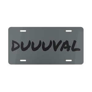 DUUUVAL Vanity Plate, Jacksonville Jaguars Fan Gift, Jags, 904, Car Accessories, Football Car Decor