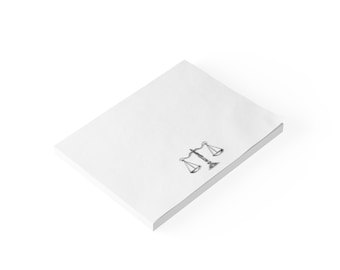 Legal Gift Post-It Note Pads, Scales of Justice Lawyer Judge Office Supplies, Law School Stationery, Attorney Gift, Lawyer Notes Pad