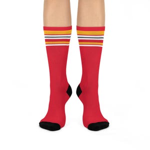 Kansas City Chiefs waaiersokken gewatteerde ronde sokken | Fankleding NFL-team afbeelding 3