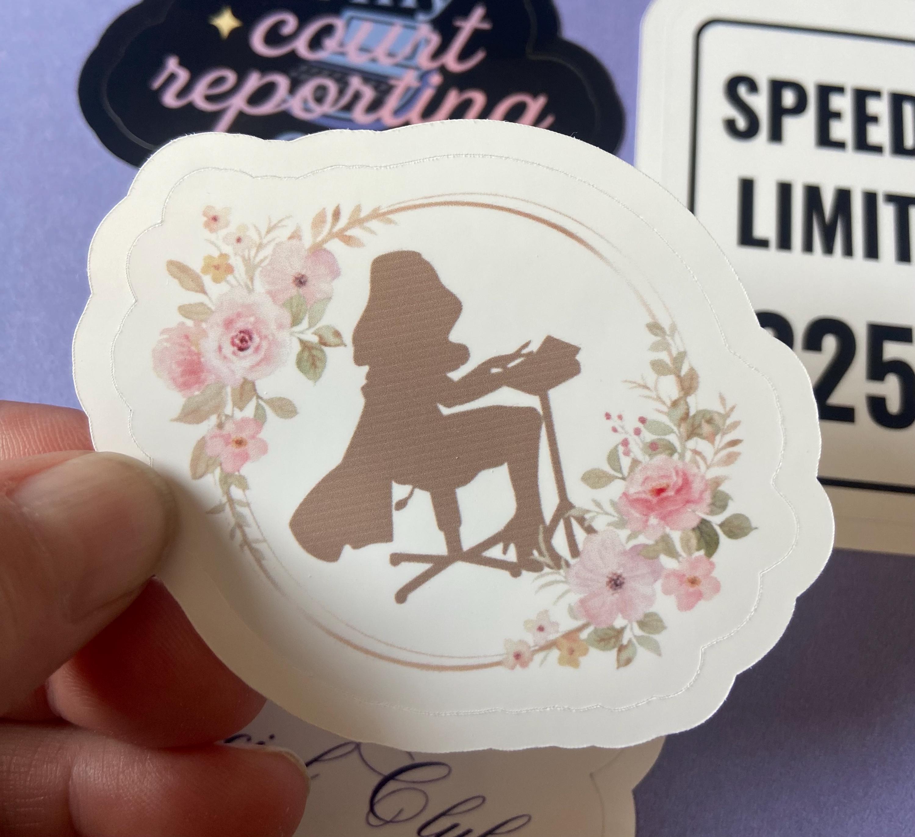 Court Reporter Sticker Pack | Steno Laptop Stickers | Court Reporting ...