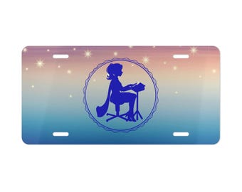 Court Reporter Vanity Plate, Stenographer Car Accessory