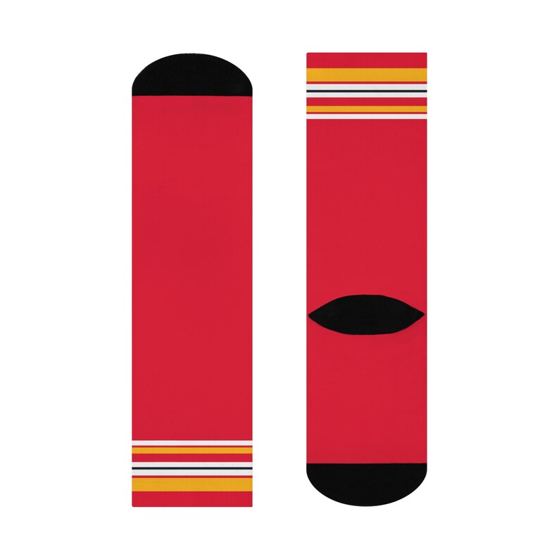 Kansas City Chiefs waaiersokken gewatteerde ronde sokken | Fankleding NFL-team afbeelding 5
