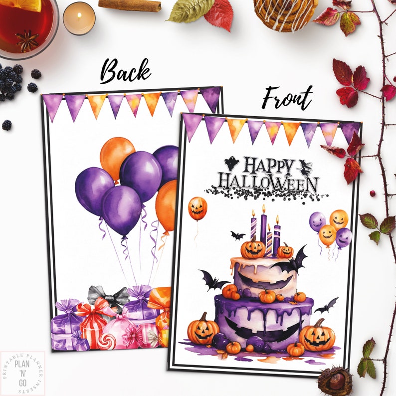 Halloween Dashboard, Printable Halloween Planner, Trick or Treat ...