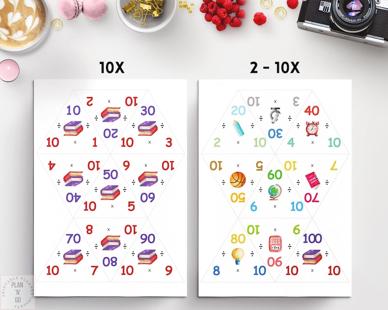 Multiplication and Division Triangle Flash Cards for Children - Etsy