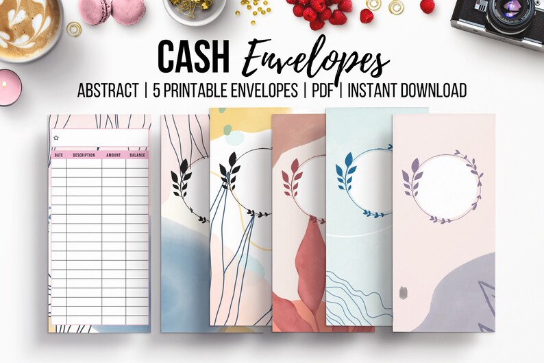 Cash Envelope Printable Expense Tracker Monthly Budget Dave Etsy Canada
