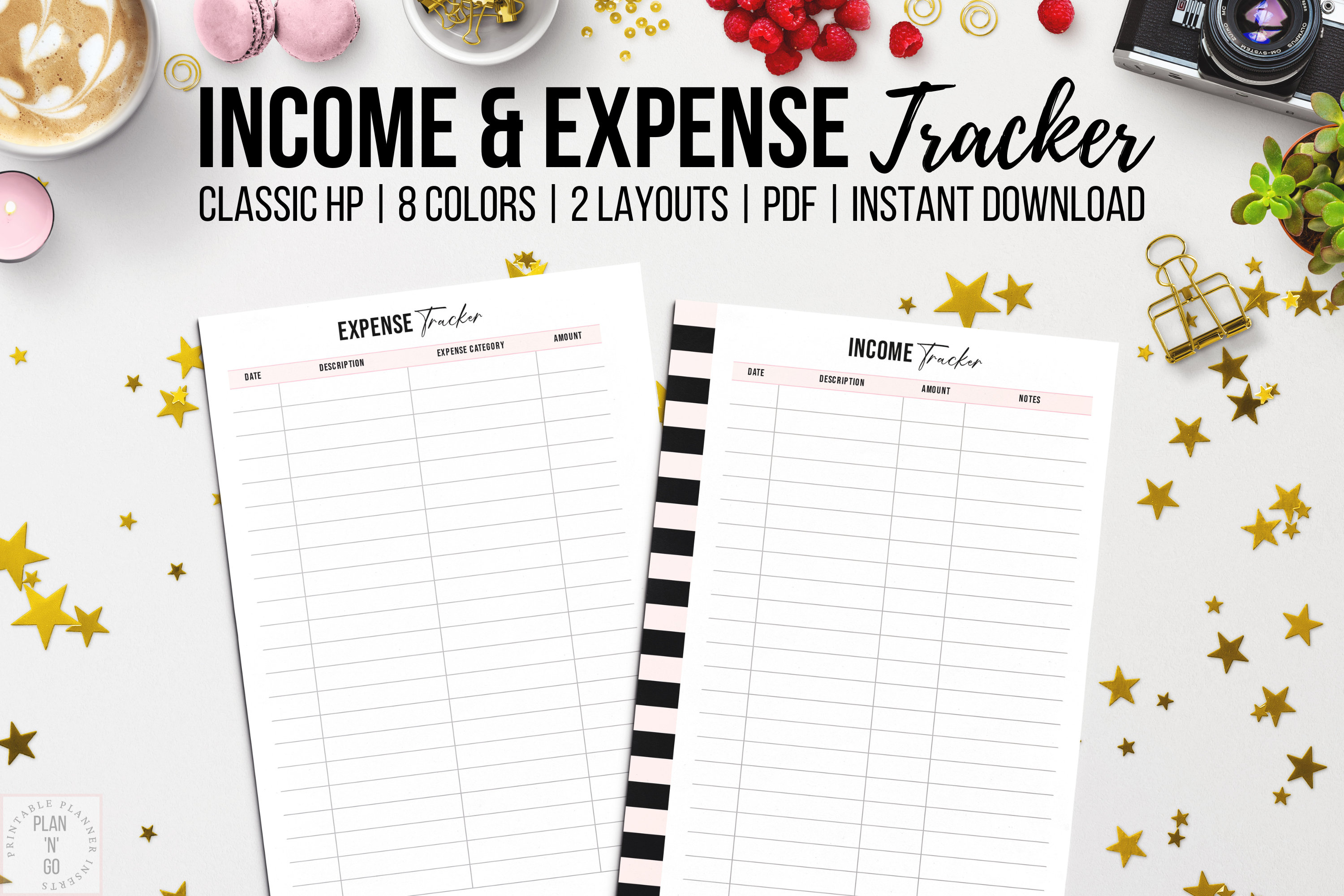 Printable Expense Tracker Classic Happy Planner Income - Etsy