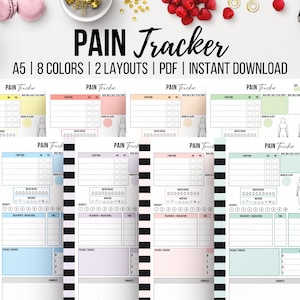 Pain Tracker Printable, Chronic Illness Medical Planner, Chronic Pain ...
