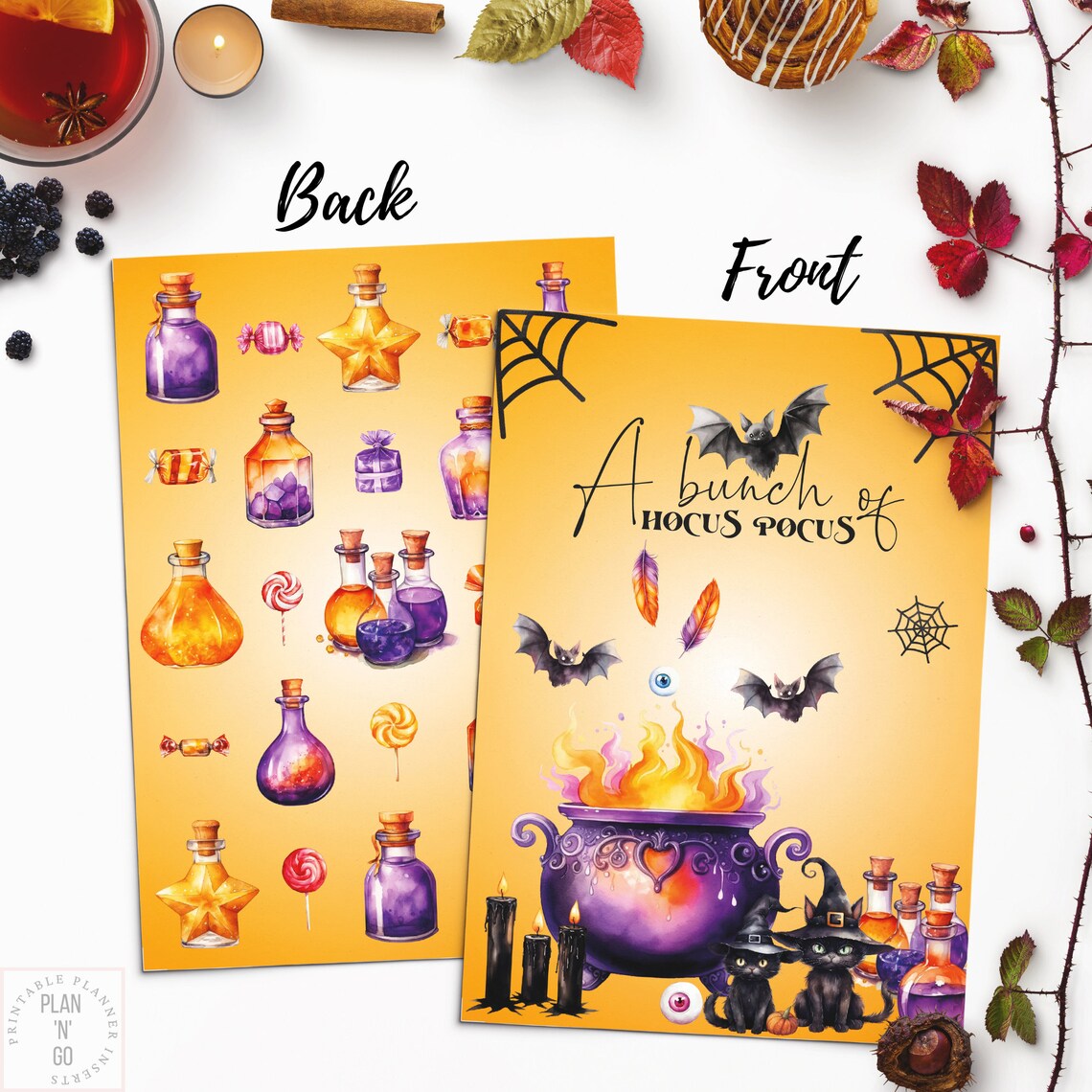 Halloween Dashboard, Printable Halloween Planner, Trick or Treat ...