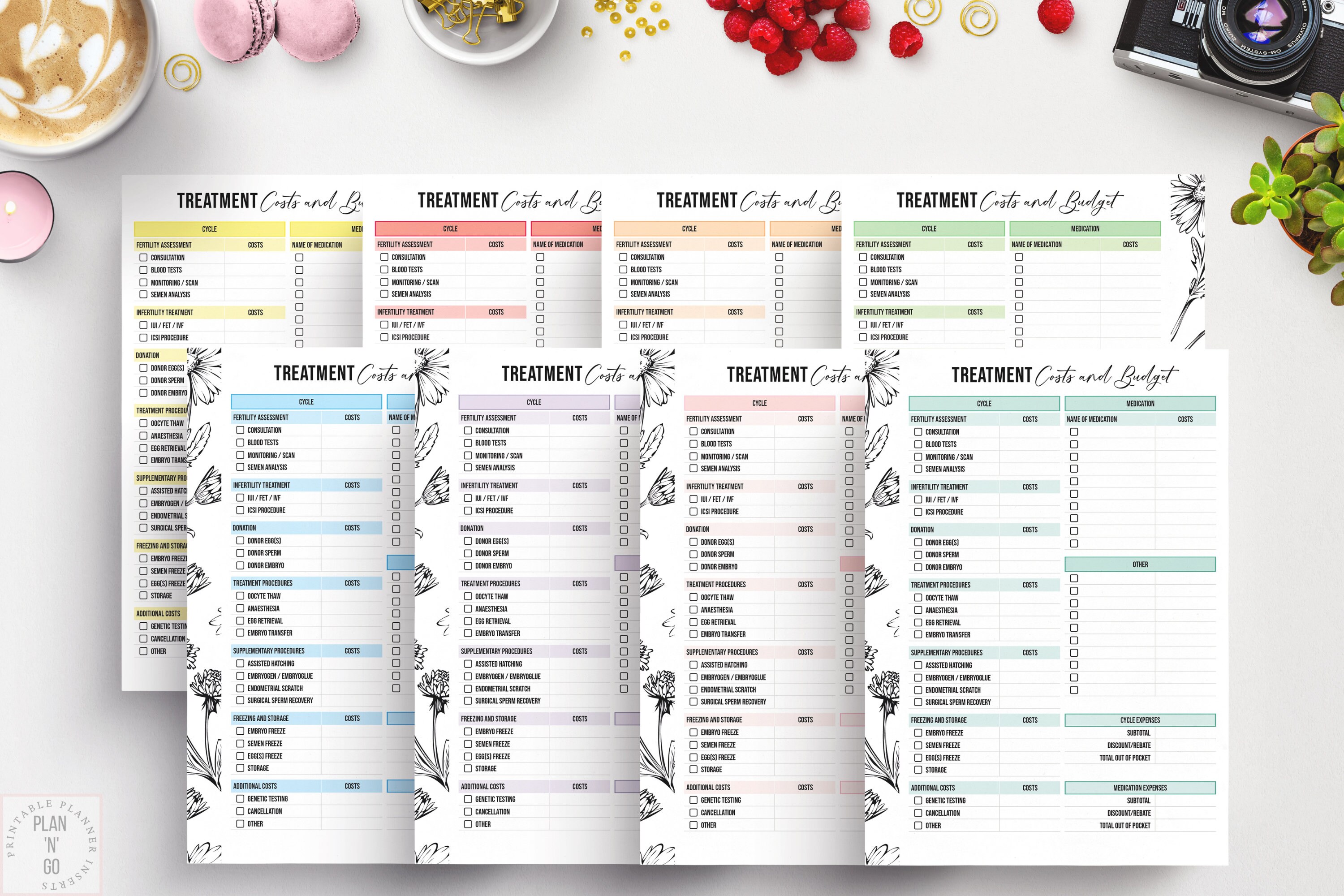 Printable IVF Planner Insert Fertility Spending Record IVF - Etsy