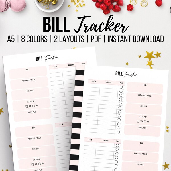 A5 Bill Template Etsy a5-bill-template-etsy