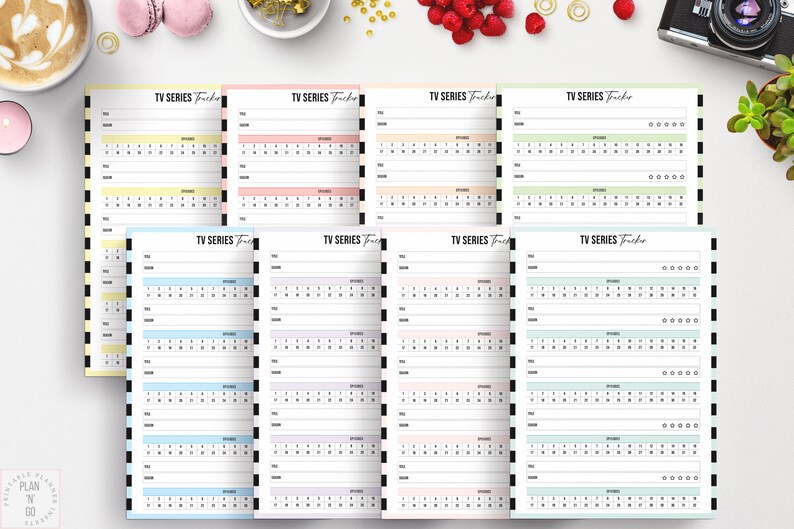 Episode Tracker Printable A4 Letter Television Journal TV Etsy Australia