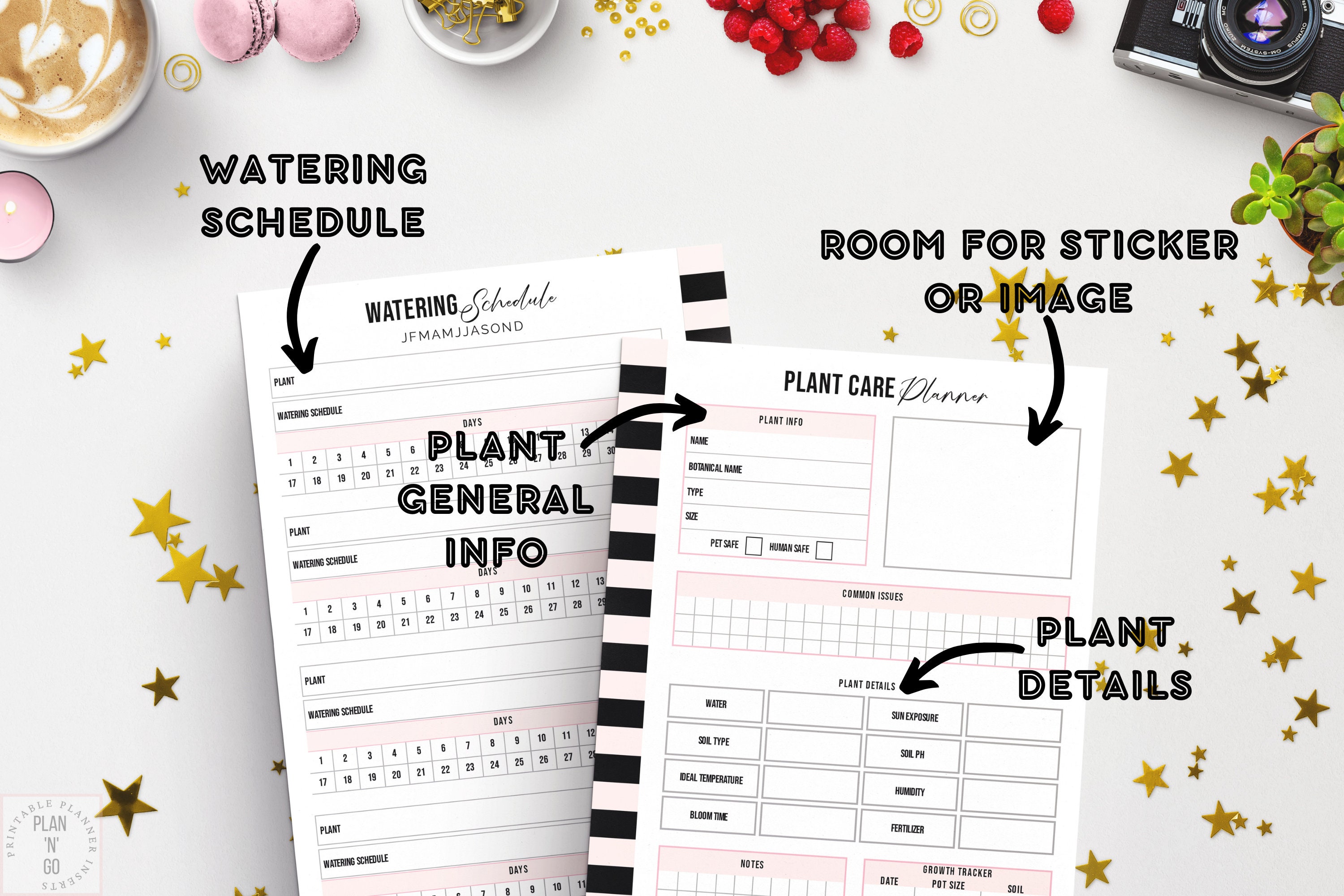 Plant Care Planner Printable Watering Schedule Plant - Etsy