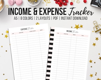 Expense Tracker Printable Happy Planner Inserts Printable - Etsy