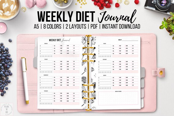 Diet Journal Printable Weekly Food Diary Nutrition Planner Etsy diet-journal-printable-weekly-food-diary-nutrition-planner-etsy